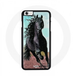 Black Friesian Horse Iphone SE &uuml;mbris