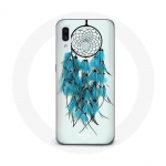 Coque pour Samsung Galaxy A20e Attrape R&ecirc;ve Bleu Fond Blanc