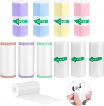 10 rulli termokleebisprinteri paber, 57 mm x 25 mm, mini taskuprinteri kleebisepaber enamiku laste kiirkaamera jaoks, kaamera miniprinteri paber &otilde;huv&auml;e sinine v&auml;rv