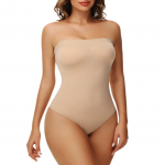 Olkaimeta vormiv kehakost&uuml;&uuml;m naistele Tummy Control Body Shaper &Otilde;mblusteta Kompressioon Jumpsuit Tankid Skulptuurne talje treener Salendav trikoo S must