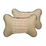 2PCS Leather Headrest Neck Pillow Car Auto Seat Cover Head Neck Rest Cushion Headrest Pillow 8COLORS Free shipping valge