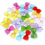 50 tk 14*26mm Amuletid K&auml;ev&otilde;ru Lahtised Vahep&auml;rlid DIY K&auml;sitsi valmistatud Liblikas Kuju Akr&uuml;&uuml;lhelmed Ehtete valmistamiseks L&auml;bipaistvad mitmev&auml;rviline