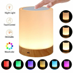 Voodi puutetundlik lamp puuteanduriga laualamp Led Smart Atmosphere meeleolu &ouml;&ouml;valgus + USB laetav h&auml;mardatav soe valge valgus v&auml;rvi muutmine Rgb Ahet Night light