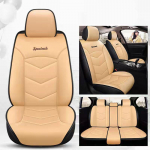 Viiekohaline autoistme kate PU nahast universaalne istmepadi Pehme ja mugav matt veoauto maasturile Five-seater pruun