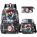 Anime Demon Slayer seljakott Sharingan teismelistele &otilde;pilaste koolikott poiss t&uuml;druk tagasi kooli Uzumaki suure mahutavusega multifilmi kotid