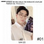 ATEEZ 9. minialbum THE WORLD EP.2 OUTLAW Platform Ver Official Photocard 1 2 3 San - Photocard2 #1