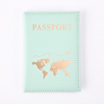 Uus moodne reisipassi &uuml;mbris, kaitsev kaardi&uuml;mbris, naiste meeste reisikrediitkaardihoidja, reisi-ID ja dokumendi passihoidja heleroheline v&auml;rv