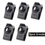 Auto kere M6 poldid Kruvid U-mutter klambrid Mootori katte kapoti alusalune Pritsmekaitse kaitseraua porilapid poritiiba voodri hoidja 5pcs