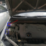 1 komplekti auto kapoti kaitseraua klamber + tihend 53452-02060 sobib Toyota Corolla E120 9. punane