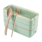 Kaasaskantav 3 l&otilde;unas&ouml;&ouml;gikarbikihiline mikrolaineahjus s&ouml;&ouml;gin&otilde;u pikniku toidukonteiner piparm&uuml;ndiroheline v&auml;rv