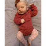 49CM Reborn beebinukk LOULOU riidest keha vasts&uuml;ndinu beebinukk m&auml;nguasi k&auml;sitsi valmistatud 3D v&auml;rvitud nahk n&auml;htavate veenidega nukkude m&auml;nguasjad 49cm cloth body doll