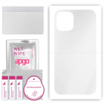 apgo Ultra Clear Protective Skin Sticker for the back compatible with Apple iPhone 12 mini, Wrap Film, Hydrogel Film, Flexible, Soft TPU with position