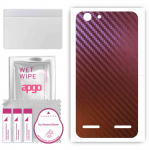 apgo skin sticker film foil vinyl for the BACK compatible with Lenovo K5, scratch-resistant, easy to install - Carbon Chameleon CAKA5