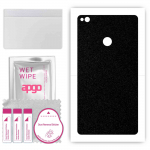 apgo Protective Skin Sticker for the back compatible with Xiaomi Mi Max 2, Wrap Film, Foil, Vinyl - Pattern Matte Black