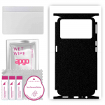 apgo Protective Skin Sticker for the back+sides compatible with Oppo K9 Pro 5G, Full Wrap Film, Foil, Vinyl - Pattern Matte Black