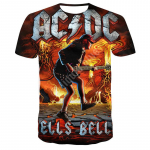 Uus mood, suvine 3D meeste metallist rokkb&auml;nd, prinditud T-s&auml;rk vabaaja naiste ja meeste hip-hop O-kaelusega spordisuuruses topid 100/6xl XL