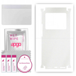 apgo Protective Skin Sticker for the back+sides compatible with Vivo X80, Full Wrap Film, Foil, Vinyl - Pattern Matte Transparent