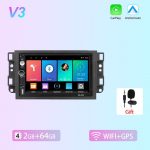 Reakosound 7-tolline Android Chevrolet Captiva Aveo Lova Gentra Epica autoraadio Carplay multimeediumivideopleier Navigeerimis-GPS 2+64+mic