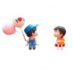 Autopaari kaunistus armastuse tunnistamine ohutu keskkonnas&otilde;bralik laialdane &otilde;hupalli ornament kodulauale sinine/roosa