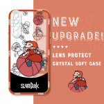 P&otilde;rutuskindel Cartoon Astronaut Crystal Case T&auml;iskaanega kaamerakaitse L&auml;bipaistev pehme telefoni korpus Huawei Honor iPhone Infinix Tecno jaoks Honor 20