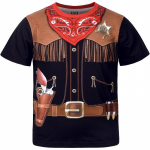 Meeste l&auml;&auml;nekauboi T-s&auml;rgid 3D-printeriga l&uuml;hikeste varrukatega graafiline naljakas t-s&auml;rk Juhuslikud &uuml;lisuured t-s&auml;rgid T&auml;navar&otilde;ivad Meeste riided XXXL