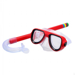 Snorkelivarustuse komplekt Wide Vision maski ja kuivkattega lastele sinine