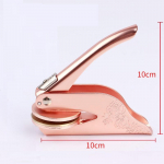 Rose Gold Kohandatud k&auml;sitsi reljeefne tempel, Pulmakutse, Isikup&auml;rastatud Logo Raamatukogu Raamat Tagastusaadressi &uuml;mbrikud Pabertempel roosa