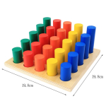 Laste Montessori sensoorne matemaatikam&auml;nguasi 3D geomeetrilised sammasredeli kujundite sobitamine v&auml;rvide sorteerimine kognitiivsed haridusm&auml;nguasjad &otilde;ppevahendid red