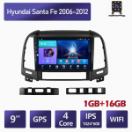 Androidi autoraadio Hyundai Santa Fe 2006&ndash;2012 auto multimeediumipleierile GPS-navigatsioonipeakomplekt WIFI 1+16 GB