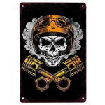 Vintage Speed ​​Mootorratta plakat Metallist silt tahvel plekk-silt garaažiklubile mees koopabaar pubi k&auml;sit&ouml;&ouml; s&otilde;it jalgratturi seinakaunistusega plaat 20x30cm