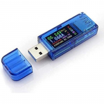 USB 3.0 Tester M&otilde;&otilde;tur Voolum&otilde;&otilde;tur 3.7-30V 0-4A Multimeeter Voltmeeter Voolum&otilde;&otilde;tur Toite laadija Detektor T&auml;iustatud Versioon USB Tester 6.4*1.1*2.2cm sinine