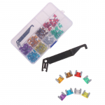 100X Micro Auto Car madala profiiliga mini Blade kaitsmekomplekt 3A5A7.5A10A15A 20A25A30A