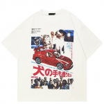 T&auml;navar&otilde;ivad Funny Graphic T-s&auml;rk Puuvillane Unisex Tops T-s&auml;rk Suvine l&uuml;hikeste varrukatega T-s&auml;rk S valge