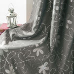 2 paneeliga t&auml;hekujulised pimendavad kardinad magamistoale, hallid aknakardinad, h&otilde;bedase fooliumiga tr&uuml;kitud ruumi tumenevad paneelid, grommet, soojusisolatsiooniga kardinad lastetoale 107X160cm-2pcs