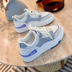 Valged naiste kingad Uued kevadised &otilde;pilaste mitmek&uuml;lgsed vabaajajalatsid Trendikad kingad Paksu p&otilde;hjaga moes tossud 40