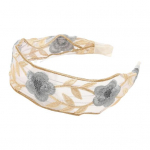 V&otilde;rgusilmast l&otilde;ngast lai peapael Retrotikandid lillemustriline juukser&otilde;ngas pehme elastne peapael Juuste aksessuaar hall