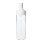 Dean ja DeLuca Filter-in Pudel, Valge 750 ml Klaasist K&uuml;lmpruulitud Kohvi Tee Kuumakindel klaas Valmistatud Jaapanis 22 x 10 x 22 cm white