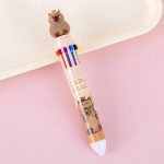 Loomingulised Kawaii Capybara 10 mitmev&auml;rvilist pastakat Armsad multifilmid pastapliiatsid Kooli kontoritarbed &otilde;pilaste kirjatarbed Kingitused A1