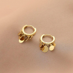 925 Sterling h&otilde;bedane kulla v&auml;rvi tuti augustamine k&otilde;rvar&otilde;ngas naistele t&uuml;drukutele peo ehted Pendientes aksessuaarid Eh066 kuld