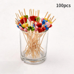 &Uuml;hekordselt kasutatavad bambusest kahvliga pidulauan&otilde;ud