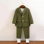 Poiste vabaaja &uuml;likond, roheline h&auml;rrasmeeste s&uuml;nnip&auml;evaks m&otilde;eldud klaverikost&uuml;&uuml;mid lastele koolivormi bleiseri komplekt 100cm