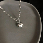 925 Sterling H&otilde;be Armastuse S&uuml;dame V&otilde;lu Ripats Kaelakee OT-kinnitusega Kett Tai H&otilde;be Kaelakee Naistele Ehted Kingitused S -N612