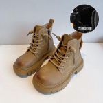 Lastejalatsid S&uuml;gis- ja Talvised Laste Martini saapad Nahast veisenahast saapad Kick Not Rotten V&auml;ikesed kollased saapad poistele ja t&uuml;drukutele vabaaja saapad 26