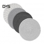 4 tk kootud lauamatid 18 cm l&auml;bim&otilde;&otilde;duga kuumakindlad p&otilde;randaalused k&ouml;&ouml;gi jaoks Puuvillane k&ouml;is lauamatid Bohemian talumaja sisekujundus 4pcs kohv