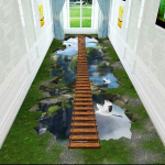 3D Koridorivaibad Esiku Elutoa Kaunistamiseks Kodu Hotelli Fuajee Pikk Vaip Trepi Ala Vaip Sissep&auml;&auml;su Uksematt W80*H200CM
