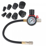 Car Turbocharger System Leak Tester 90psi/6bar 9pcs/Set 1-3/8'' 35mm to 3-1/2'' 90mm Adapters With Pressure Gauge Automotive Maintenance Tool must