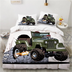 3D Prinditud Auto Voodipesu Komplekt, &Uuml;he Kahekohalise Voodi, Sulet&auml;idisega Tekikott, Padjap&uuml;&uuml;rid, 2/3 tk, Poiste ja Meeste Voodikatted, Kingitused AU/EU/DE, K&otilde;ik Suurused Baby 100x135cm gray