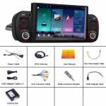 Android 13 Auto Carplay Autoraadio Fiat Panda 2013-2020 jaoks Stereo Multimeedia Videopleier 1 DIN GPS Navigatsioon 4G DSP Peaseade 2+32G