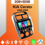 Android Carplay autoraadio KIA Cerato 2006-2008 multimeediumipleieri peakomplekti stereo GPS-navigatsioon BT WIFI 2+32GB 2+32GB