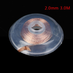1 tk 2,0 mm 2,5 mm 3 meetri pikkused keevitusjuhtmed lahtijootmise punutise jootmise eemaldaja tahitraadid 2.0mm 3.0M